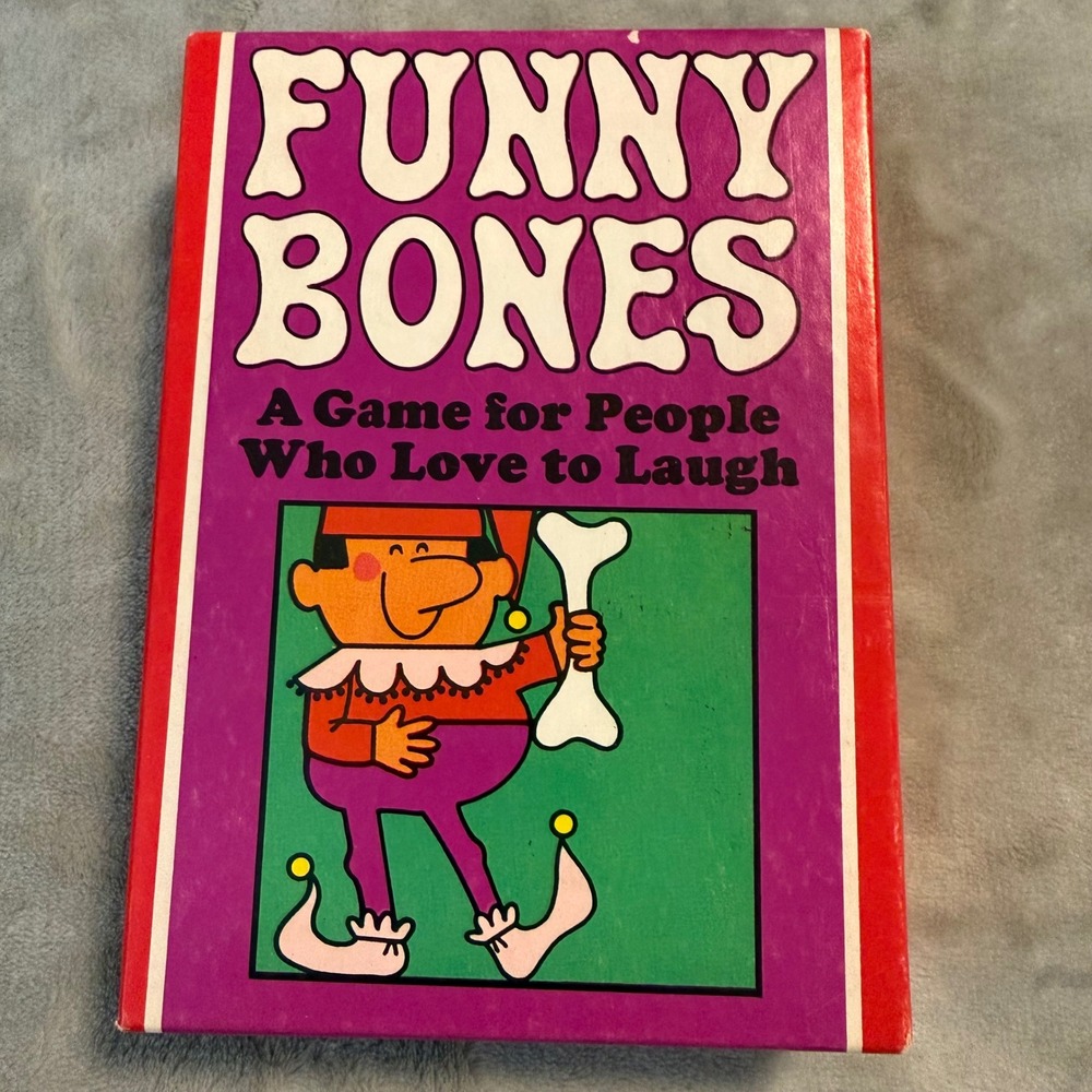 Funny Bones Vintage 1968 Parker Brothers Card Game Complete